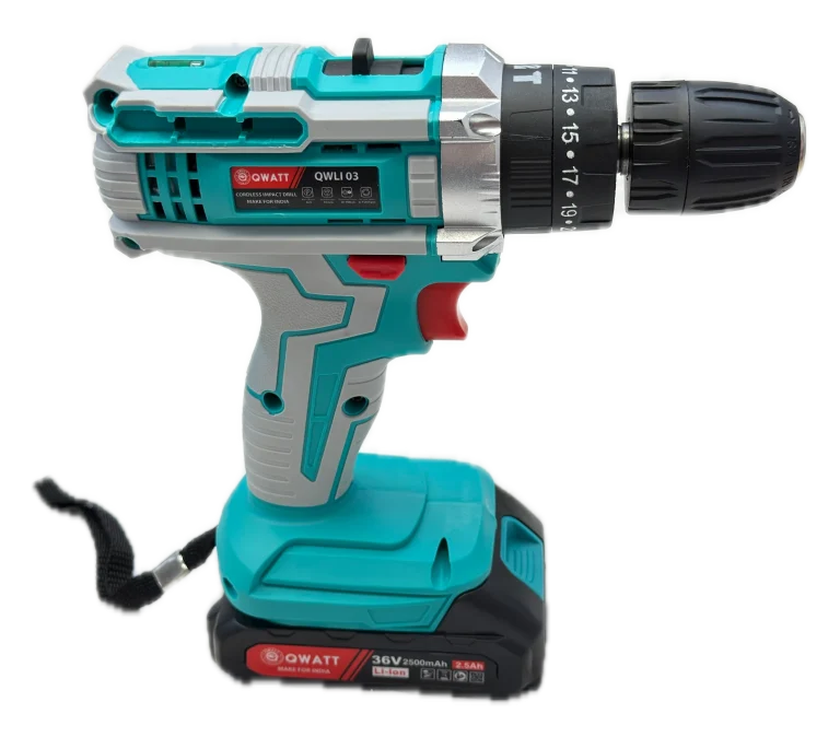 QWATT QWLI-03 36 V cordless impact drill kit